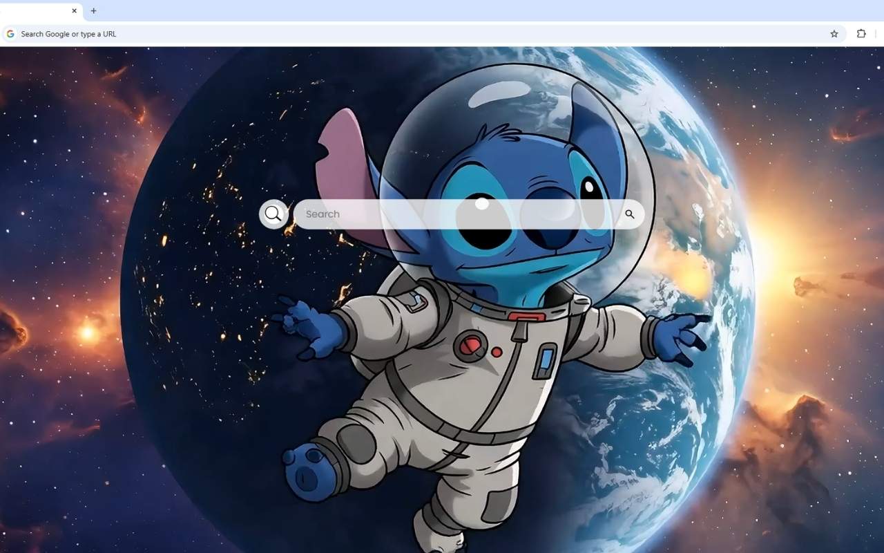 Stitch Astronaut Live Wallpaper